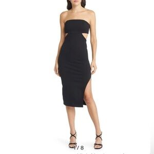 Socialite Cutout
Strapless Body-Con
Dress